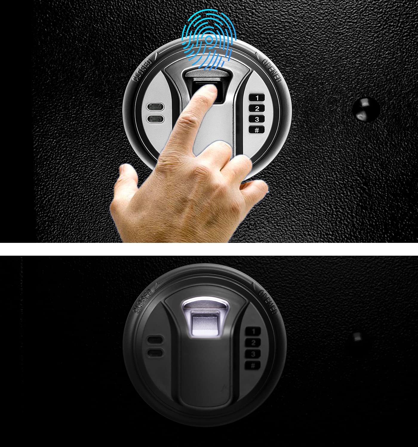 Quicktec Biometric/Fingerprint Larger and Deeper Rifle Safe, New and Improved Rifle Gun Safe for 5-6 Rifles and Shotguns for Home, Quick Access Gun Cabinet (w or w/o Scope) Silent Mode