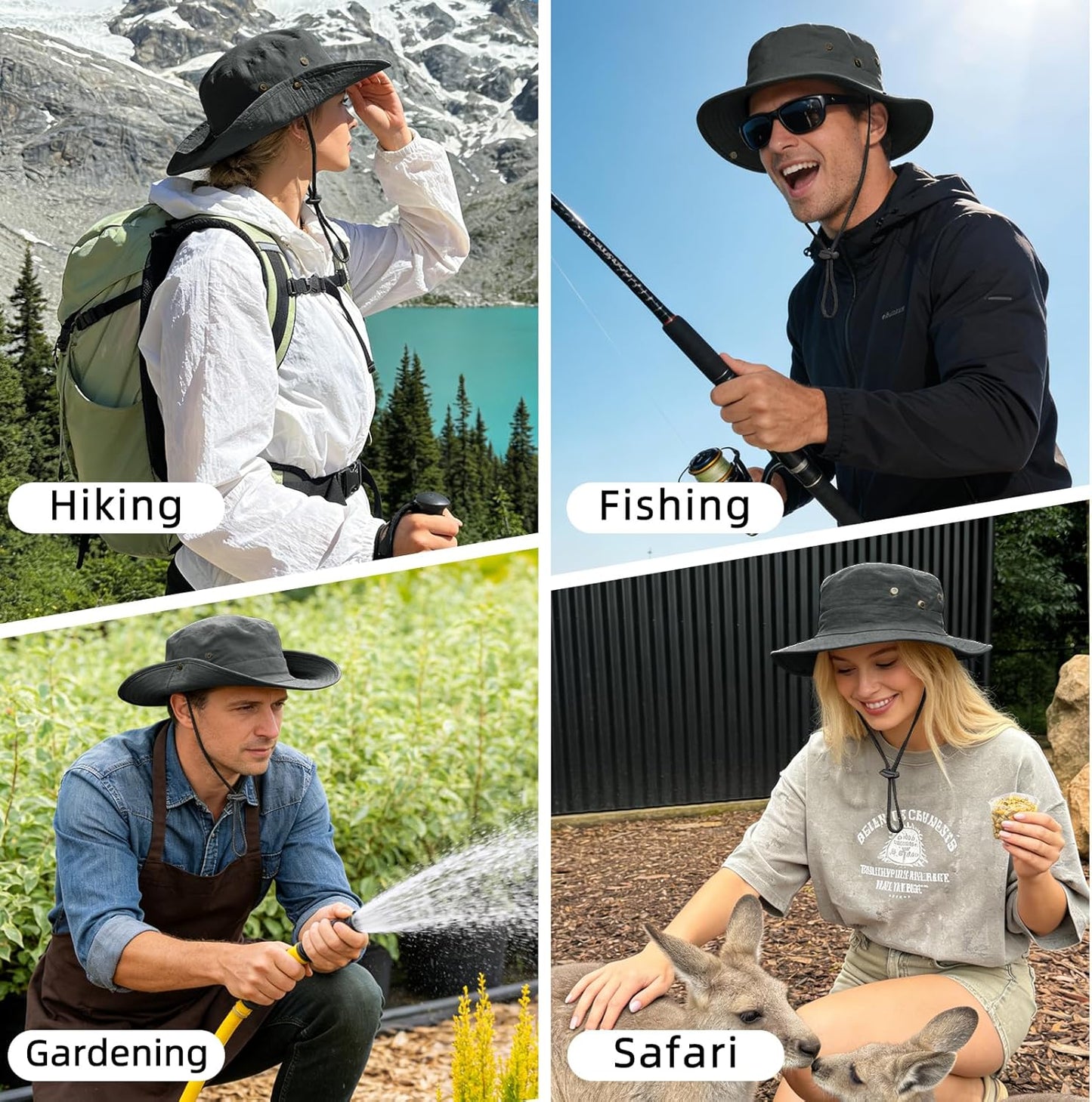Sun Hats - Foldable Boonie Hat with UPF 50+ Protection for Fishing, Hiking, Beach | Unisex