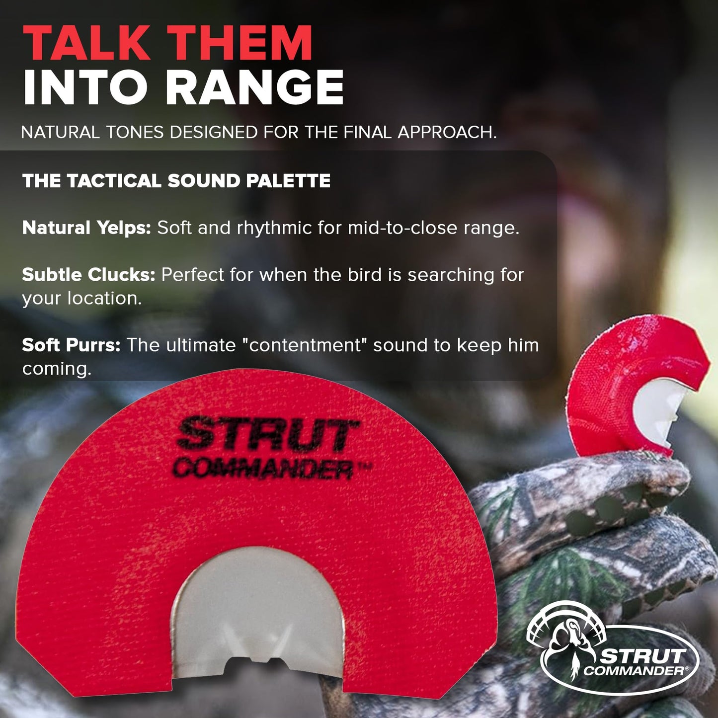 Strut Commander Turkey Mouth Call | Must Have Hunting Accessory | Turkey Hunting Reed Realistic Sound Mouth Call, Original