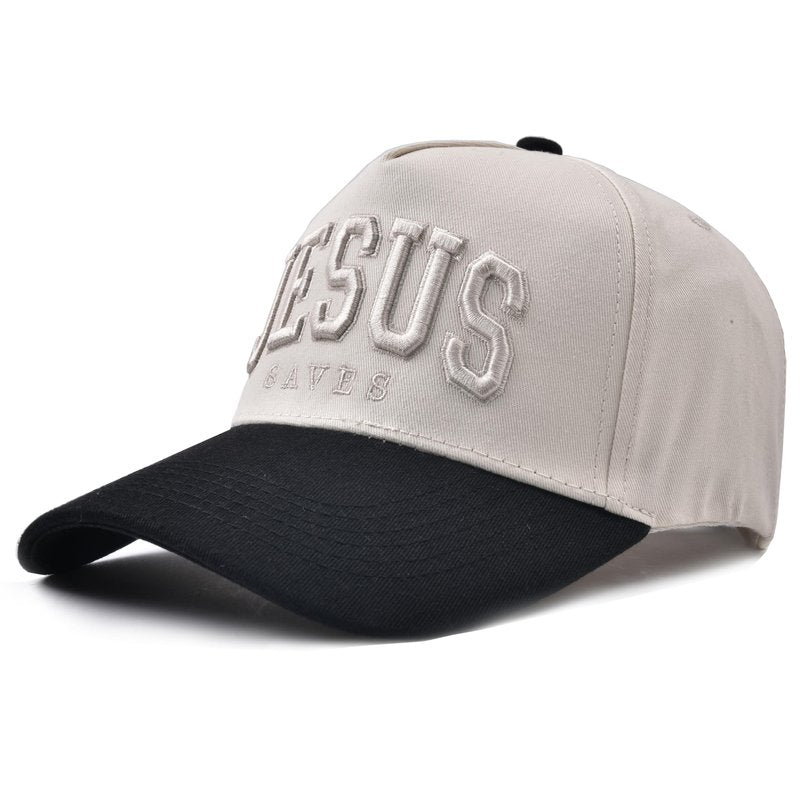 Bofemgt Christian Jesus Hats, Adjustable Denim Cotton Faith Blessed Baseball Cap for Men Women Black