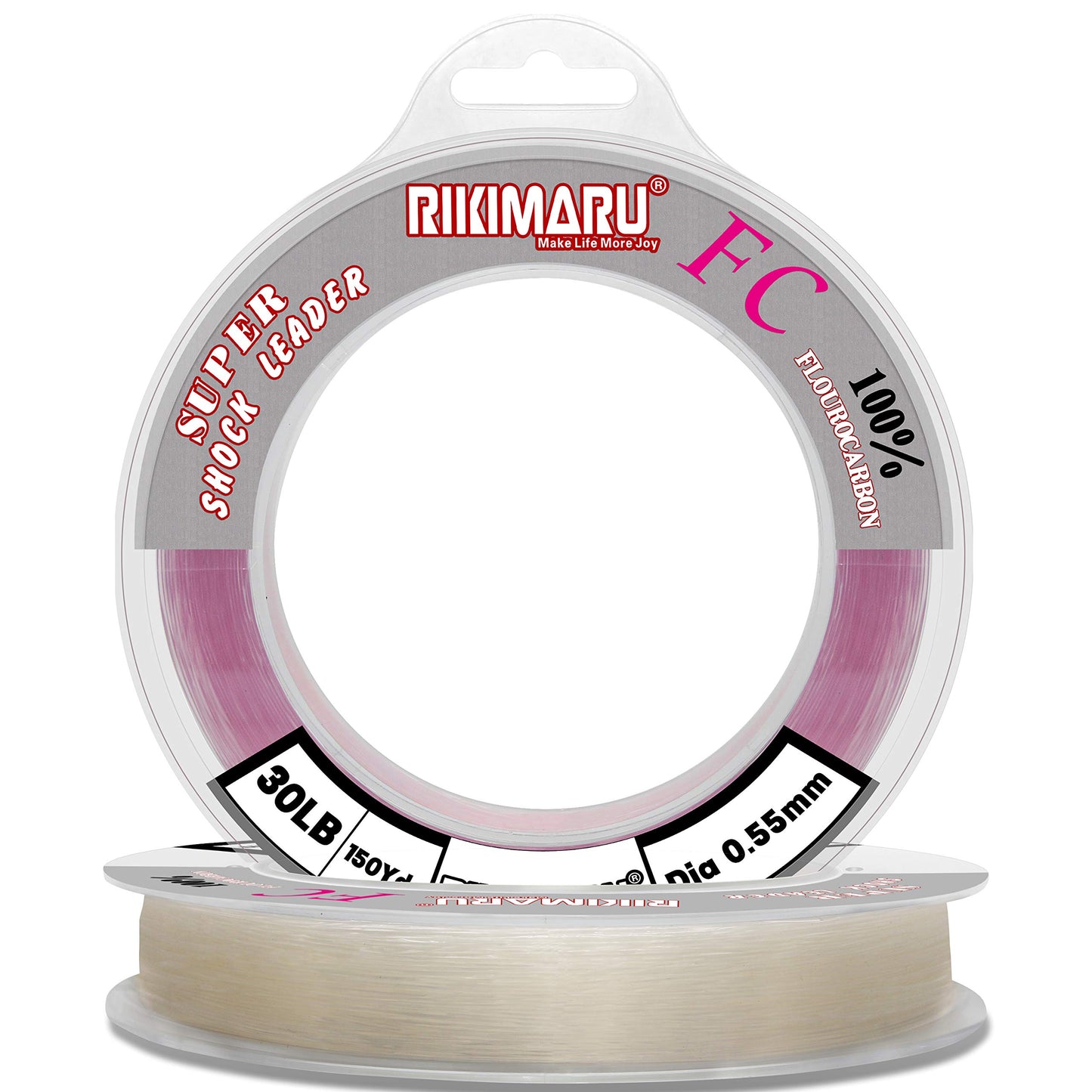 RIKIMARU FC 100% Fluorocarbon (Clear, 150Yards-20LB)