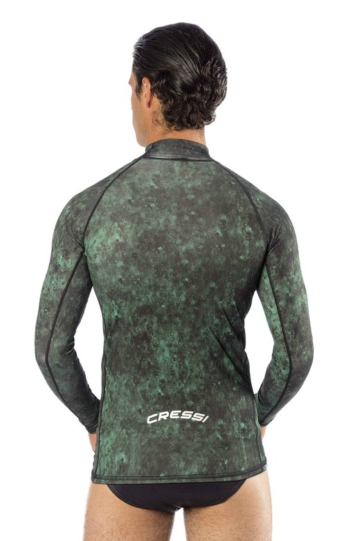 Cressi Hunter Rash Guard, camo green, XL