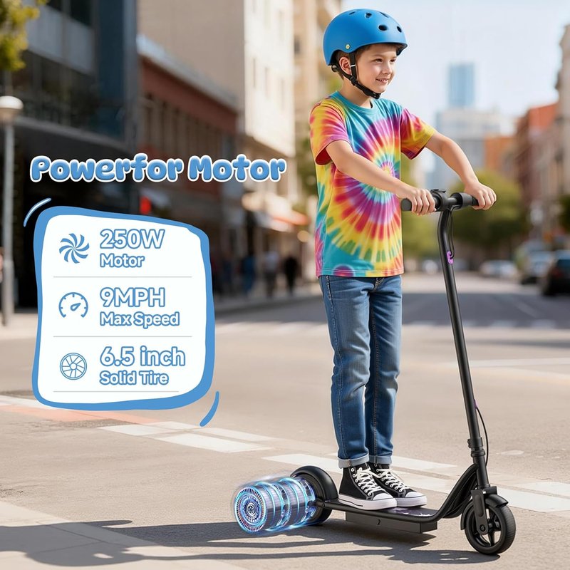 Electric Scooter for Adults - Folding E-Scooter with 250W-500W Motor | 16-24 MPH, 15-60 Mile Range, Dual Brakes, 6.5''-14'' Tires