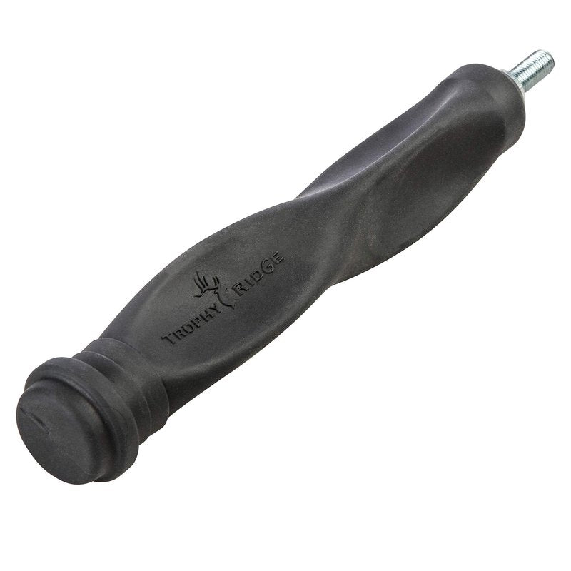 Trophy Ridge Blitz 6" Archery Bow Stabilizer with Wrist Sling and Leather Mount - Constructed of Noise and Vibration Dampening Rubber, Improved Bow Balance, Easy Installation, Rugged Durability, Black
