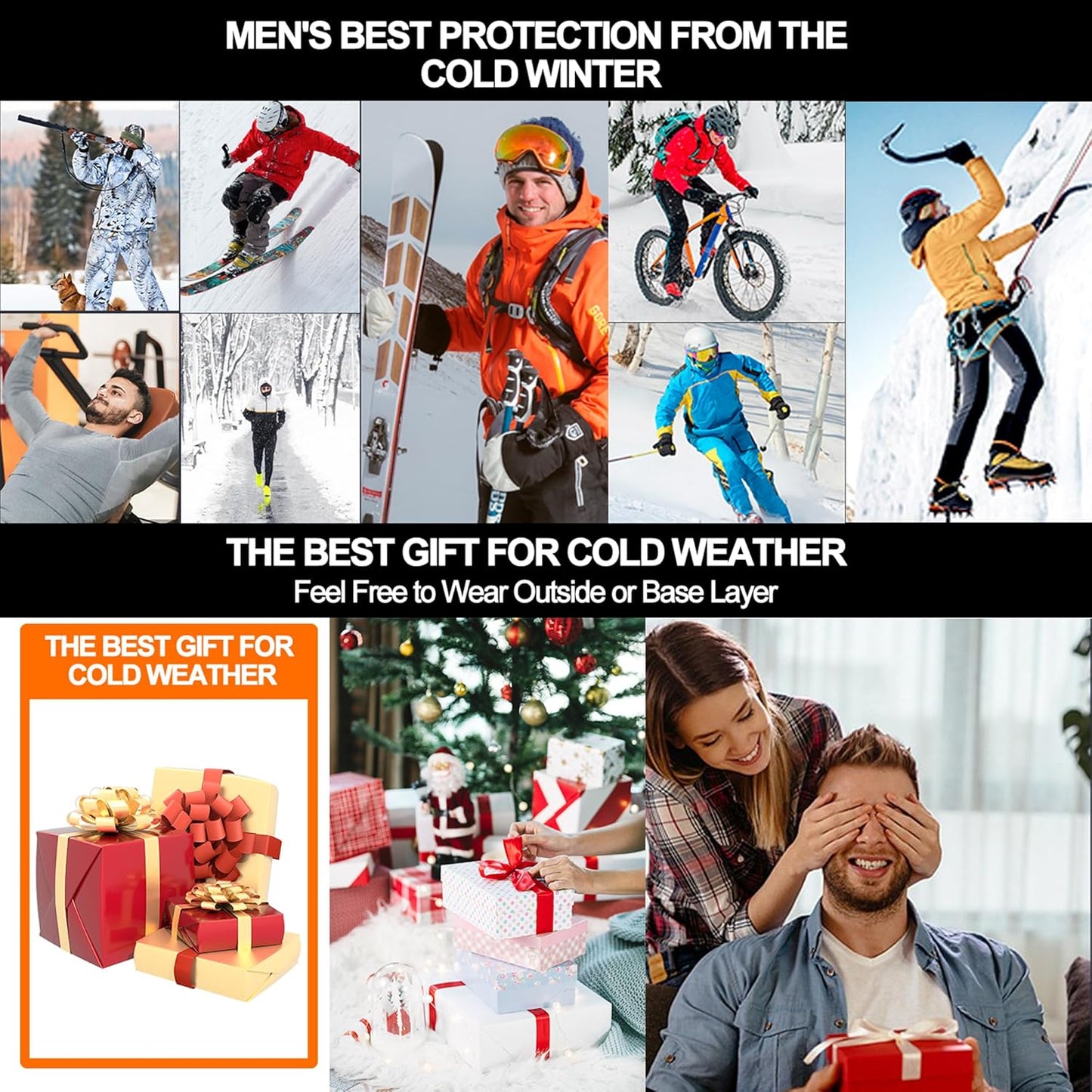Men's Thermal Underwear Set - Quick-Drying Fleece Base Layer | Top & Long Johns