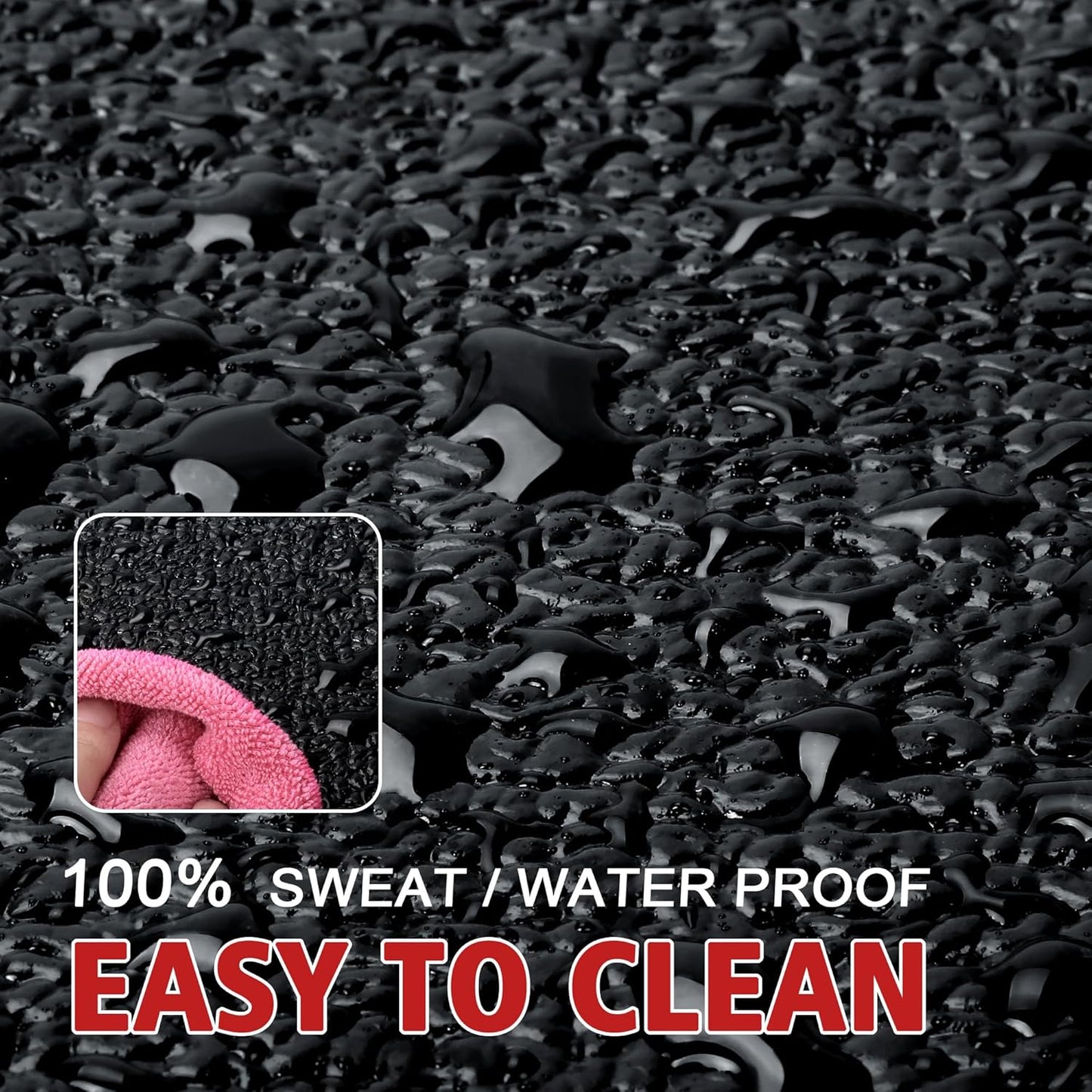 Non-Slip Exercise Mat for Stationary Bikes - 6mm Thick, 30" X 60" Treadmill & Home Gym Floor Protector
