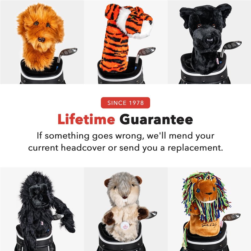 Daphne’s John Daly Lion Driver Headcover Premium Driver Headcovers Funny Golf Club Covers Stylish Protection for Your Clubs Men's Golf Gear Driver Headcover for Men and Women