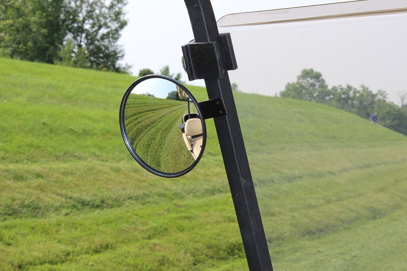 Pair of 6" Spot Mirrors for Golf Carts Such as Ez Go, Club Car, Yamaha