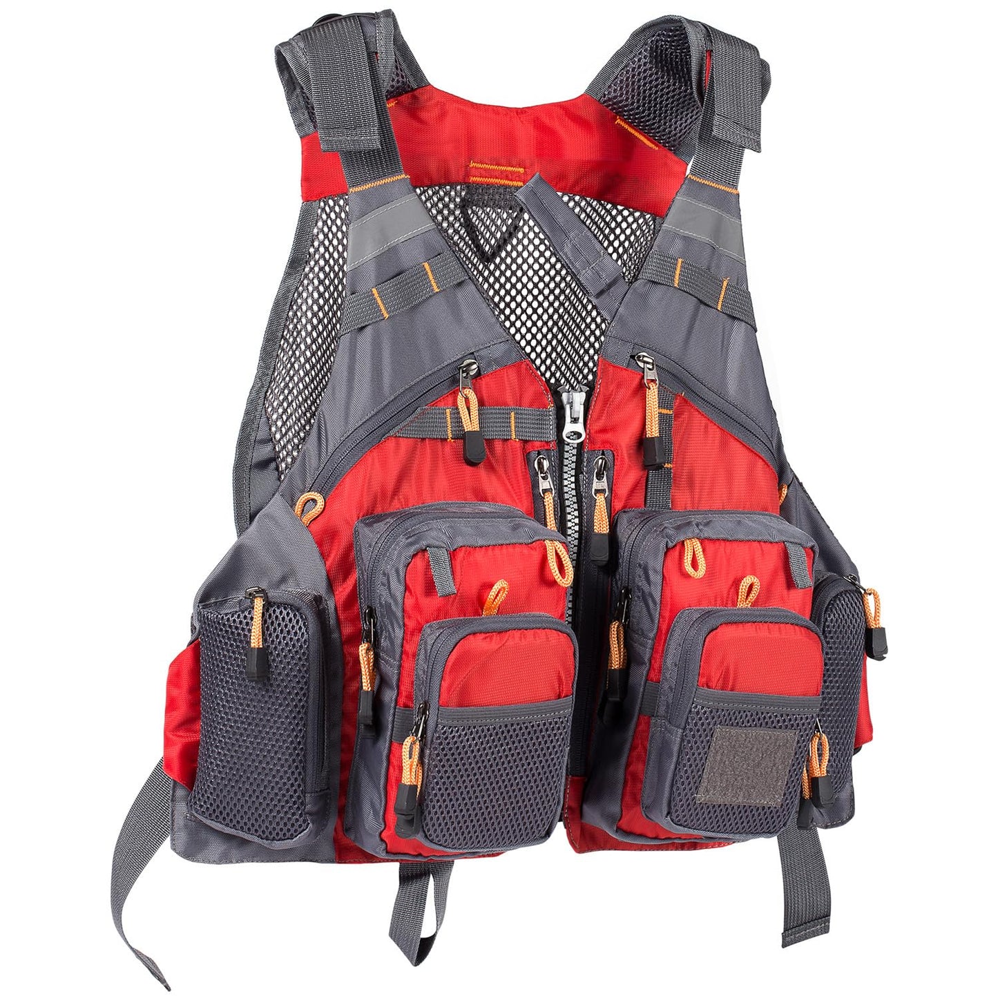 BASSDASH Strap Fishing Vest Adjustable for Men and Women, for Fly Bass Fishing and Outdoor Activities