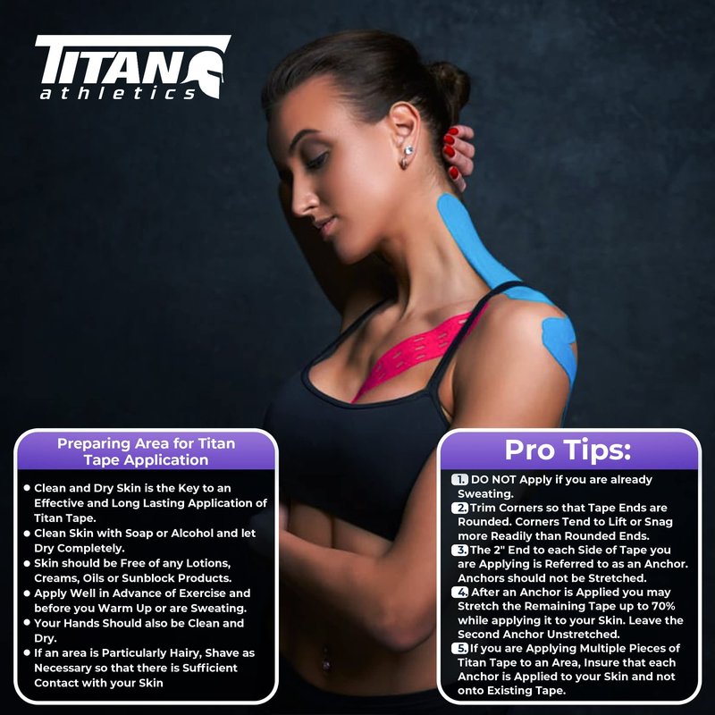 Titan Athletics - 3 Rolls I Kinesiology Tape (2 in x 16.4 ft per roll) I Premium Quality I Ideal Support for Joints and Muscles (Stretchable, Breathable & Hypoallergenic) (3 Pack, Camo)