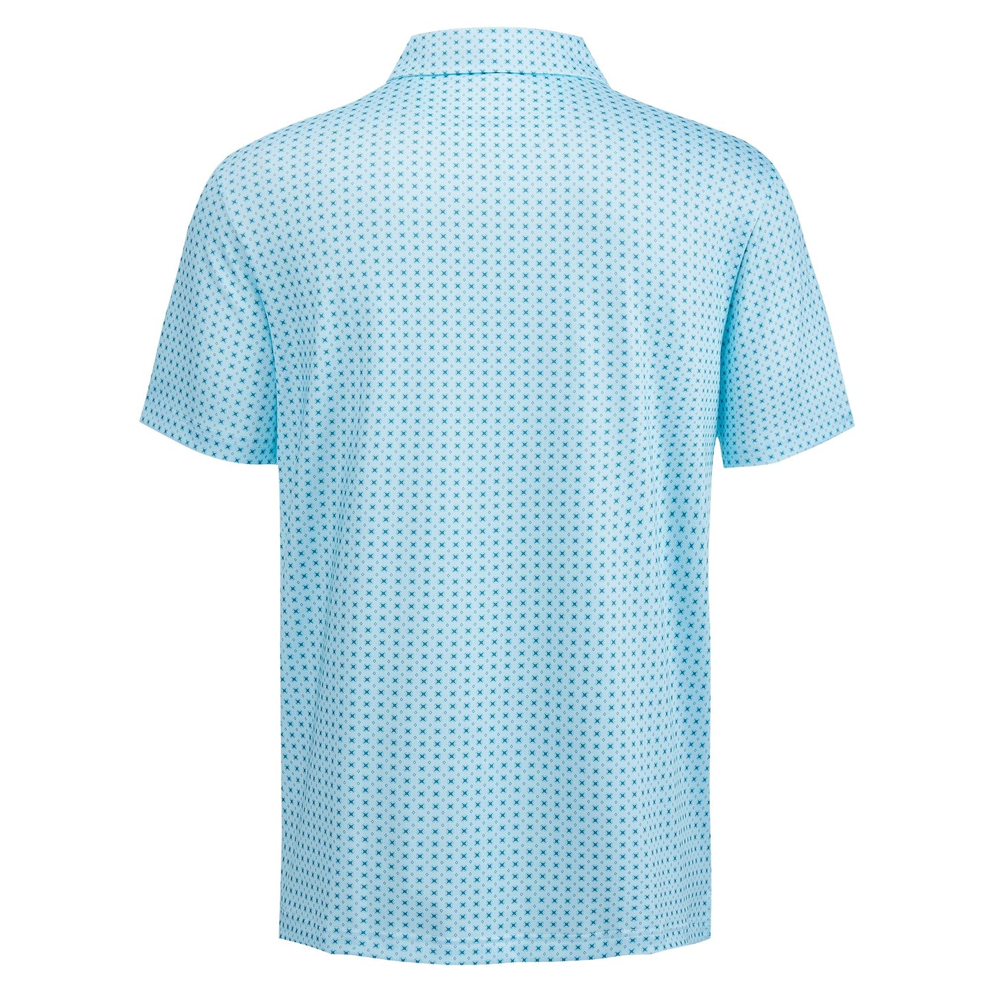 Men's Golf Shirts for Mens Polo Shirts Moisture Wicking Floral Geometric Print Collared Mens Golf Polo Shirts Short Sleeve Dry Fit Polo Shirts for Men, 3XL