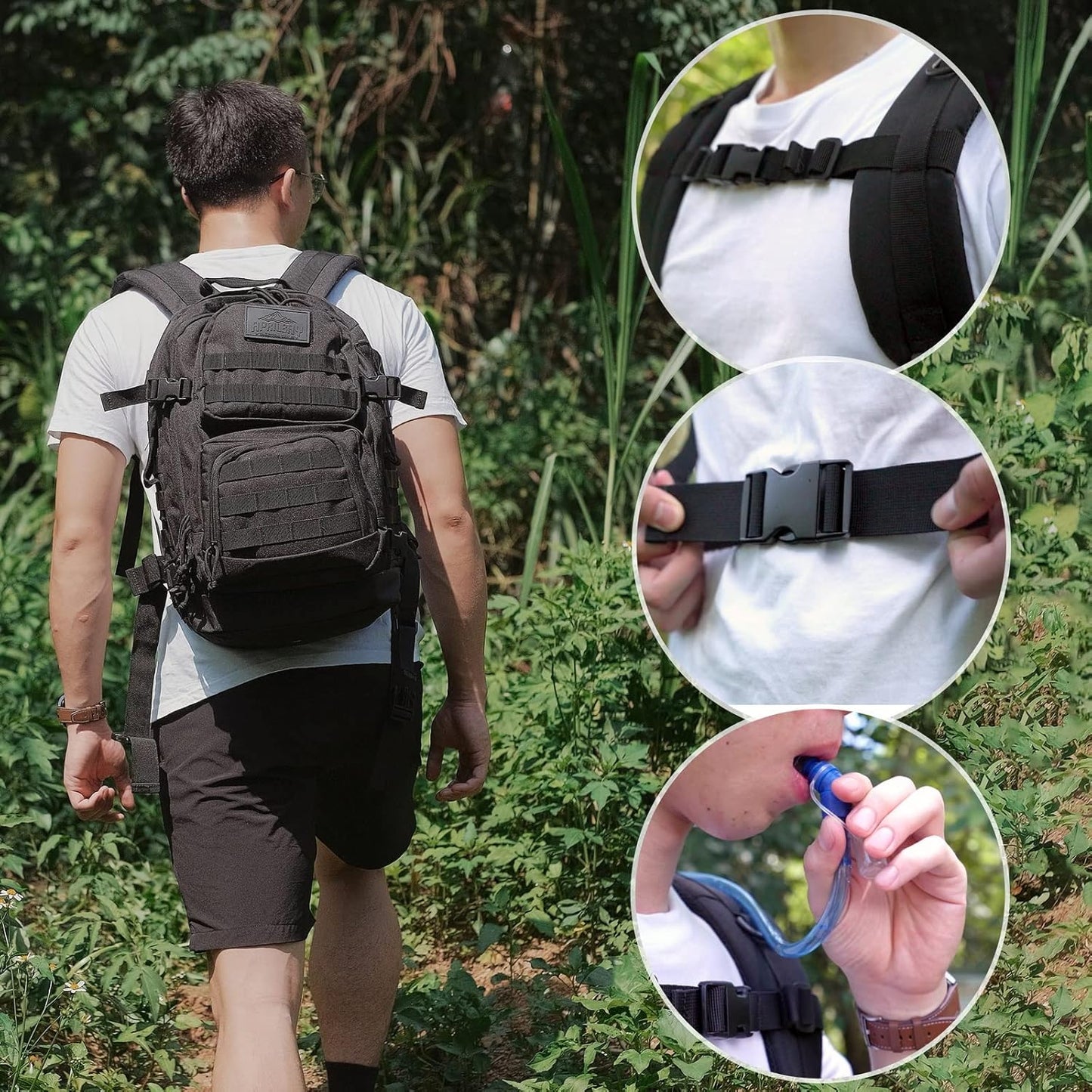3-Day Tactical Backpack - Durable 600D Oxford Fabric | Classic Military Style