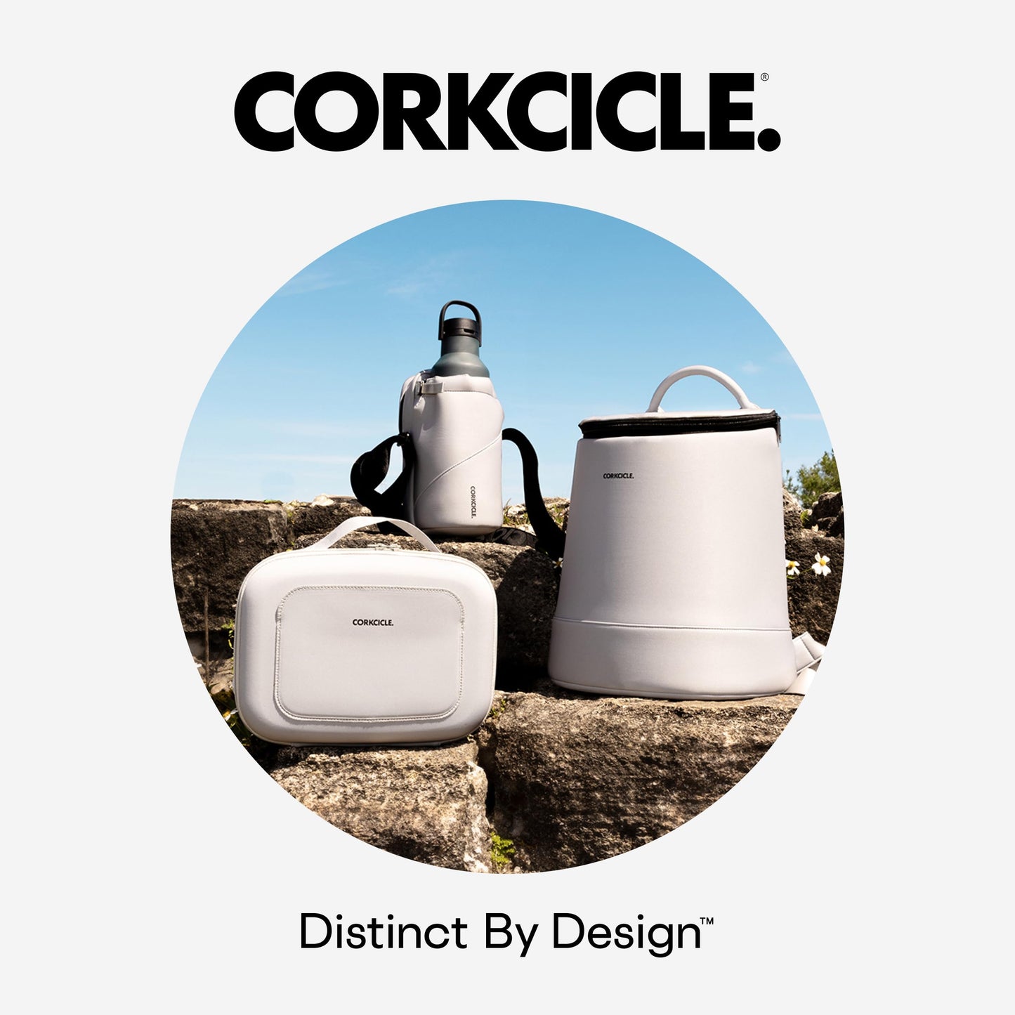 Corkcicle Crossbody Water Bottle Sling Bag - Adjustable Strap - Padded Interior Pocket - Fits 16 oz to 40 oz Tumblers - Summer Drinkware Gift - Black Minnie Mouse Ears