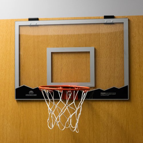 Silverback 18" Over the Door Mini Basketball Hoop Set with Shatterproof Backboard Perfect for Home or Office