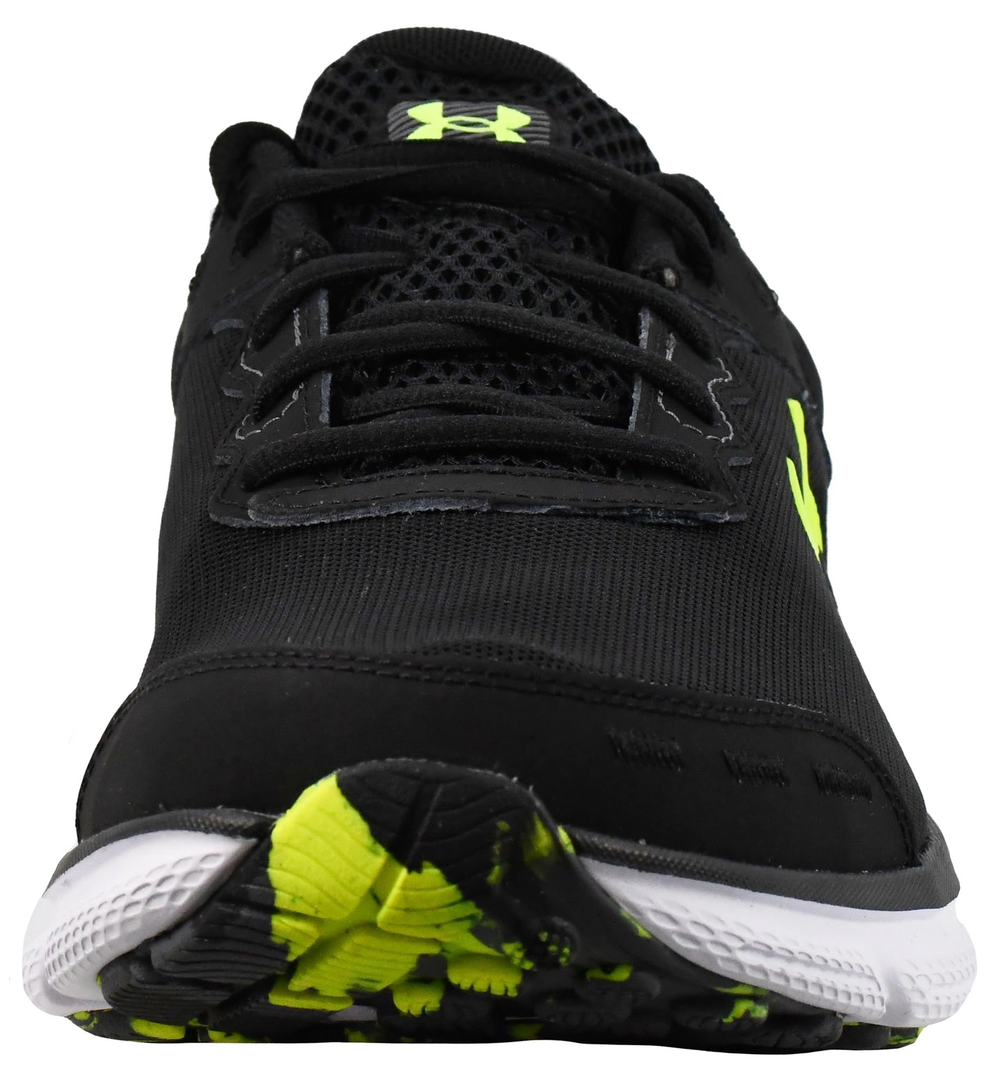 Under Armour Men's Charged Assert 10, (007) Black/Black/High Vis Yellow, 10, US