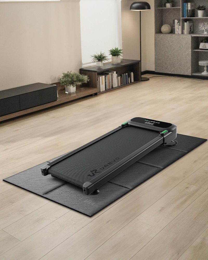 Foldable Treadmill Mat,Treadmill Mat for Carpet &Hardwood Floors ，Mat for Under Walking Pad on Carpet, Hardwood Floors Protectior, Non-Slip, Waterproof, Noise Shock Absorption