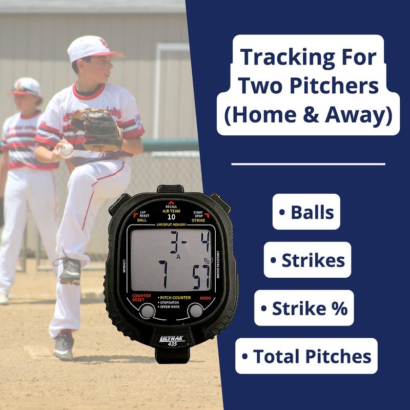 ULTRAK 435 Pitch Counter & Pitch Speed with 10 Memory Stopwatch