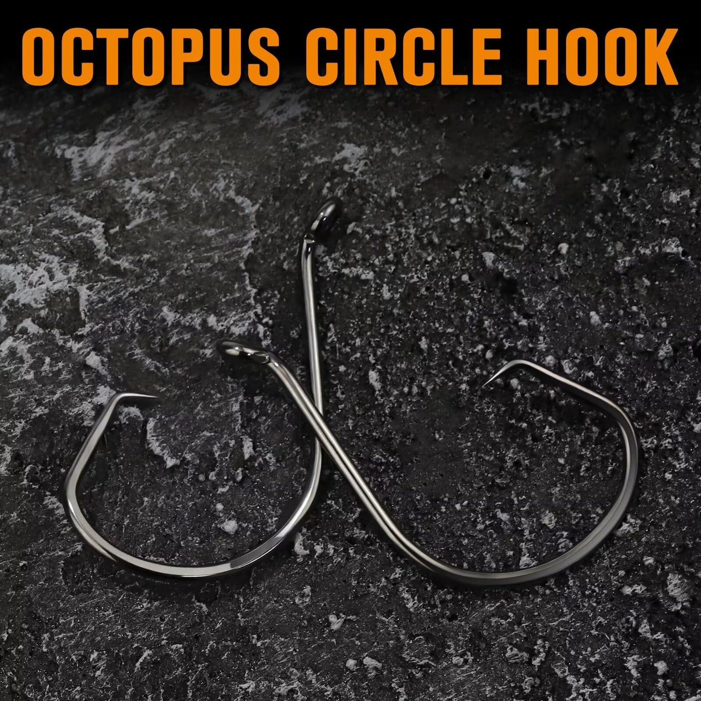 Dovesun Circle Hooks for Catfish 2X Strong 100PCS Catfish Hooks Octopus Circle Hooks Saltwater and Freshwater Black & Red Size 1/0-8/0