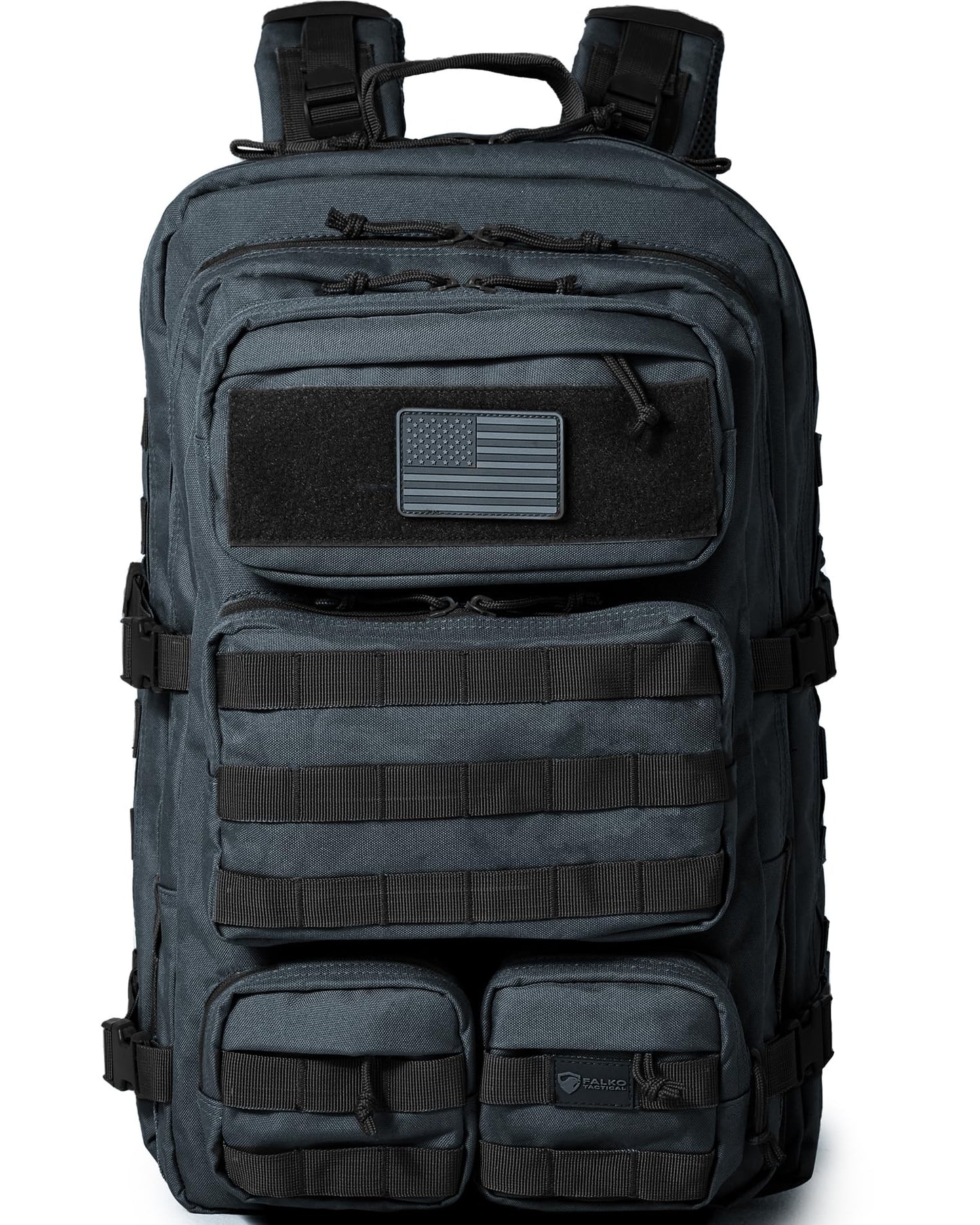 Falko Tactical Backpack 50L, 2.4x Stronger, Military Backpack, Heavy Duty Molle Large Backpack, Work, Outdoors