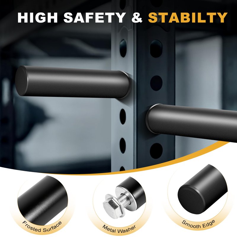 EVERYMATE Weight Plate Holder, Weight Plate Storage Rack, Fitness Squat Rack Attachments, For Power Rack 2x2-3x2,Fit 2" Weight Plates
