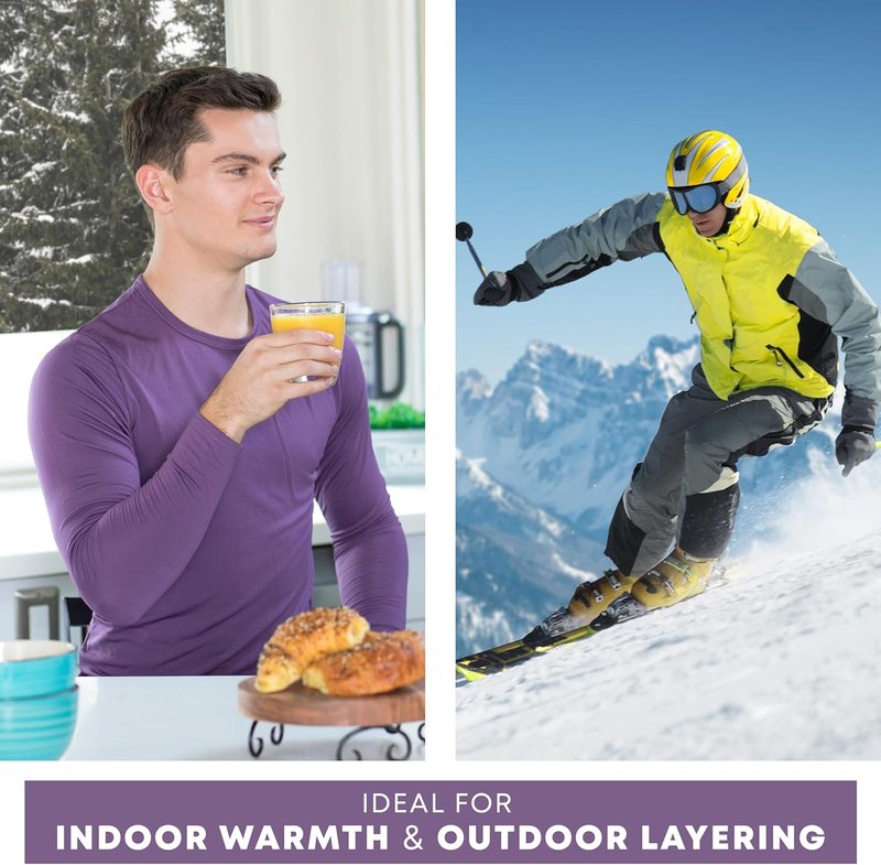 Men's Thermal Underwear - Long Johns Base Layer Pants for Warmth | Comfortable Fit, Multiple Sizes Available