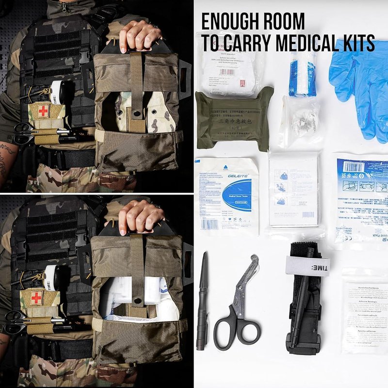 Tactical IFAK Pouch - Rapid Tear-Away First Aid Kit for Outdoor Travel | Emergency Survival Bag