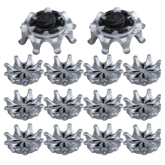 wolfman Soft Golf Shoe Spikes, Golf Spikes Stinger Replacement, Golf Cleats for General Replacement Spikes Eight Pawn Cleat for Shoes Not for Fast Twist 30pcs (Grey-Black)
