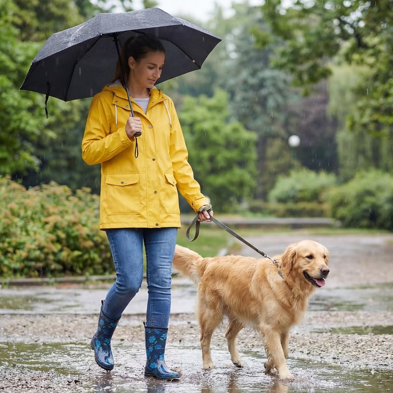 HISEA Women's Waterproof Garden Boots - Wide Round Toe Mid Calf Non-Slip PVC for Outdoor Work | Ideal for Gardening & Farm Use