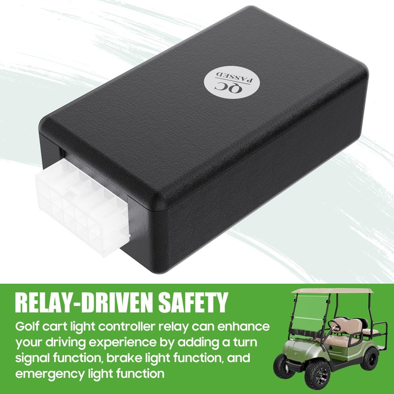 10L0L Golf Cart Control Box for Yamaha, EZGO TXT RXV and Club Car Precedent DS - Golf Cart Light Controller Relay Fixing Turn Signal Brake Light Failures