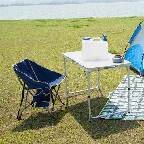 REDCAMP Folding Camping Table, 3ft Portable Aluminum Outdoor Folding Table Camp Table Adjustable Height Lightweight for Picnic Cooking Beach