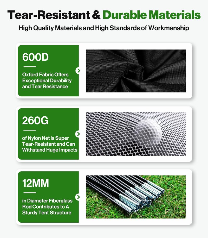 Golf Net: 10 x 7ft Golf Hitting Practice Nets for Backyard Driving, Indoor & Outdoor Chipping Swing Training Net with Mat, Targets & Balls, Ideal for Men Dad Husband Boys Golfers