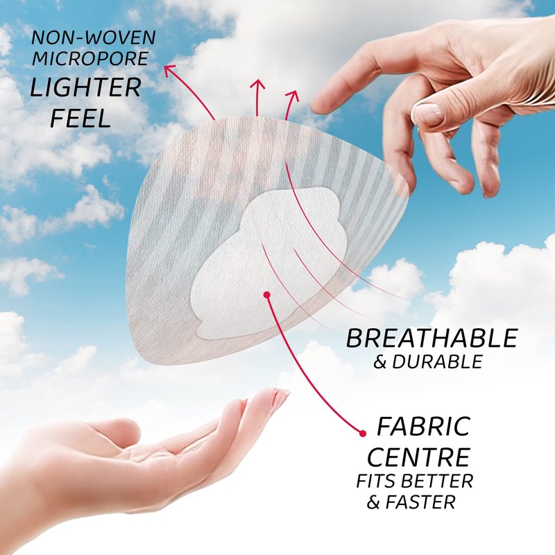 Not Just A Patch Freestyle Libre 2 Covers (20 Pack) - Thin, Strong and Light, Ultra-Long 14 Day Adhesion - Durable Lingo CGM & Libre 2 Sensor & Protector Patches - Beige