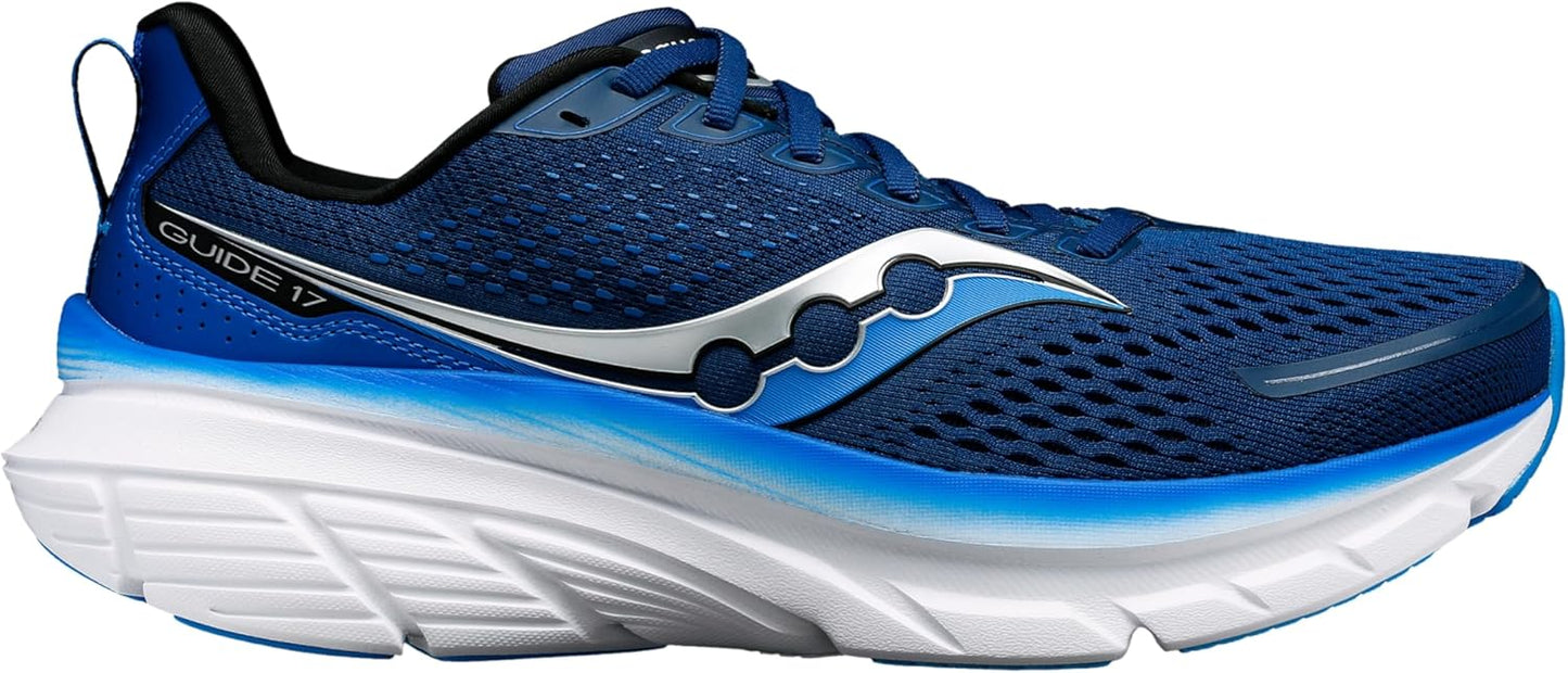 Saucony Men's Guide 17 Running Shoes - Lightweight Cushioning & Support | Size Options Available