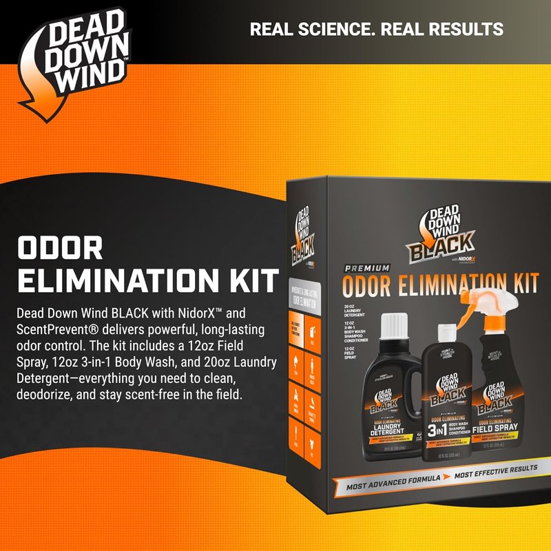 Dead Down Wind Hunting Scent Eliminator Kit - Odor Control for Successful Hunts