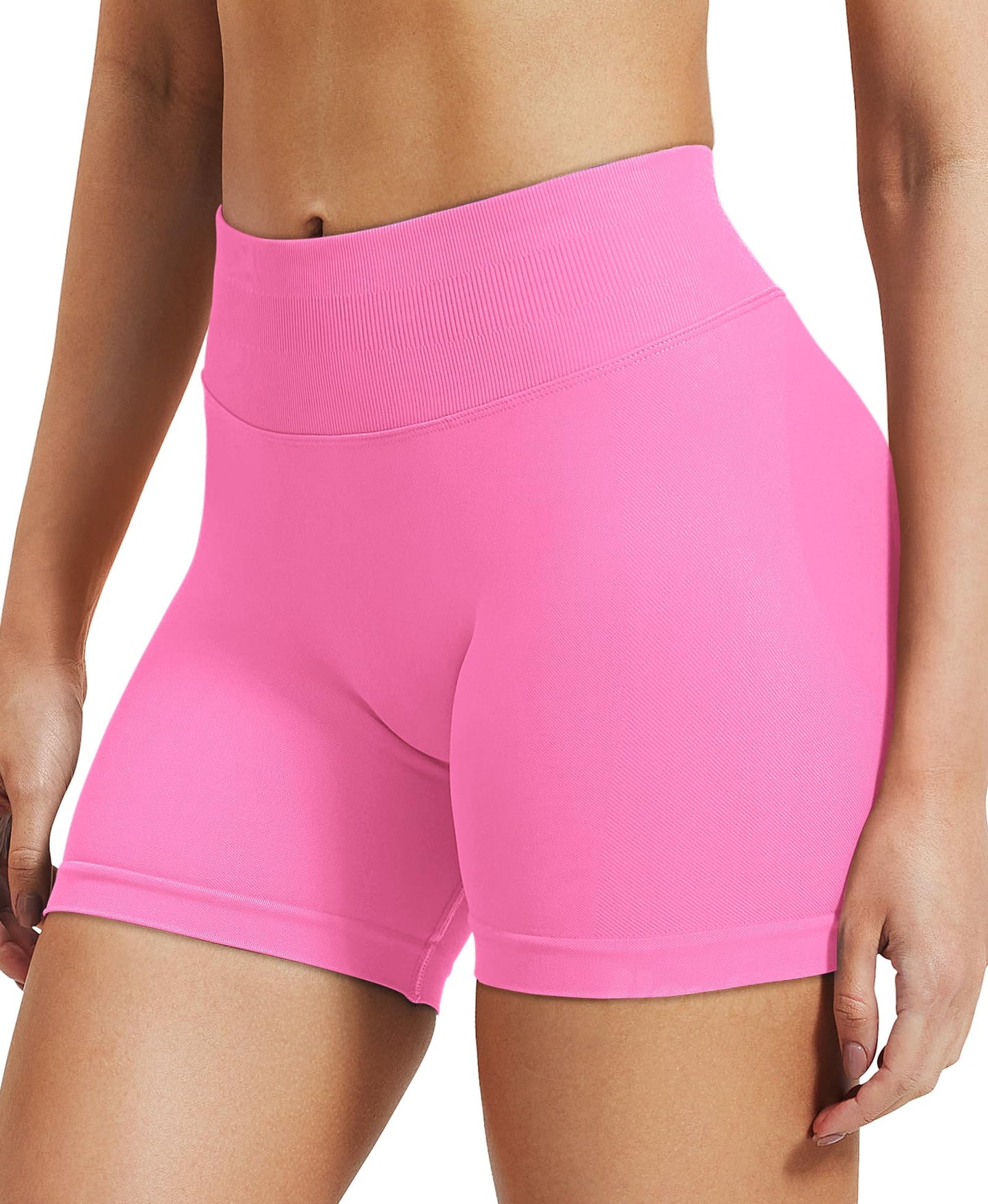 VOYJOY Women Workout Impact Shorts 2.5"/ 3.6"/ 4.5"/ 6" Scrunch Butt Lifting Gym Seamless Booty Biker Shorts