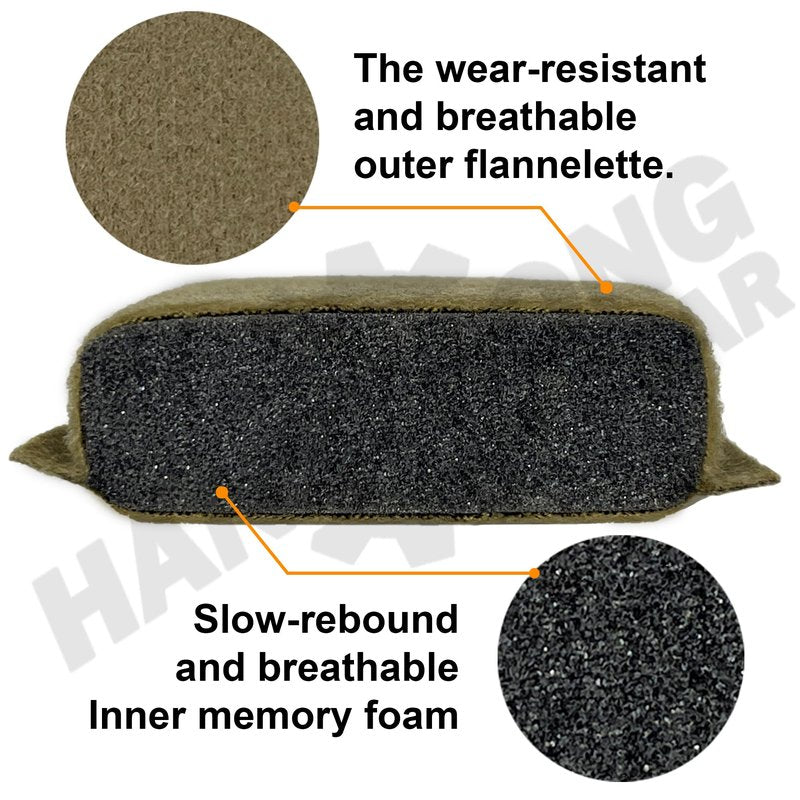 HANSTRONG GEAR Universal Tactical Airsoft Outdoor Combat Internal Replacement Memory Foam Pad Padding Inserts Protective Mat Kits Set Accessories Compatible for Fast/Mich/ACH/USMC/PASGT/EX Helmet