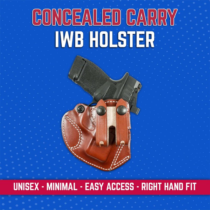 DeSantis Cozy Partner Gun Holster, Fits Springfield Armory HELLCAT, HELLCAT OSP, High-Quality Holster, Precise Molding for Handgun Retention, Tension Device, Split Belt Loop, Right-Hand Draw, Tan
