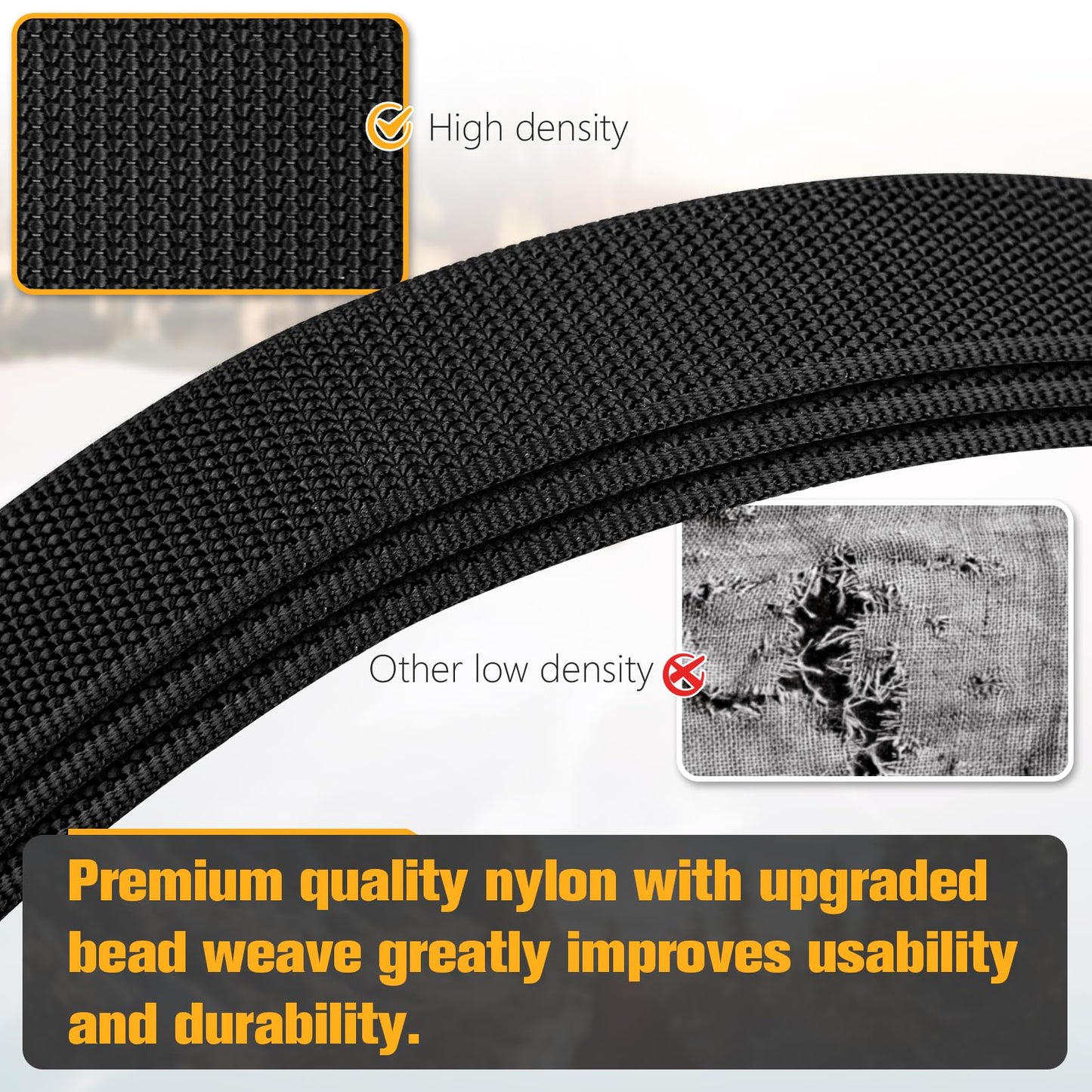 JOTOVO Tactical Belt, Quick Release Belt Buckle 1.5" Nylon Belt, Heavy Duty Seatbelt Buckle with Dual Slot Protection System, Duty Belt Special for Police and Fire Agencies