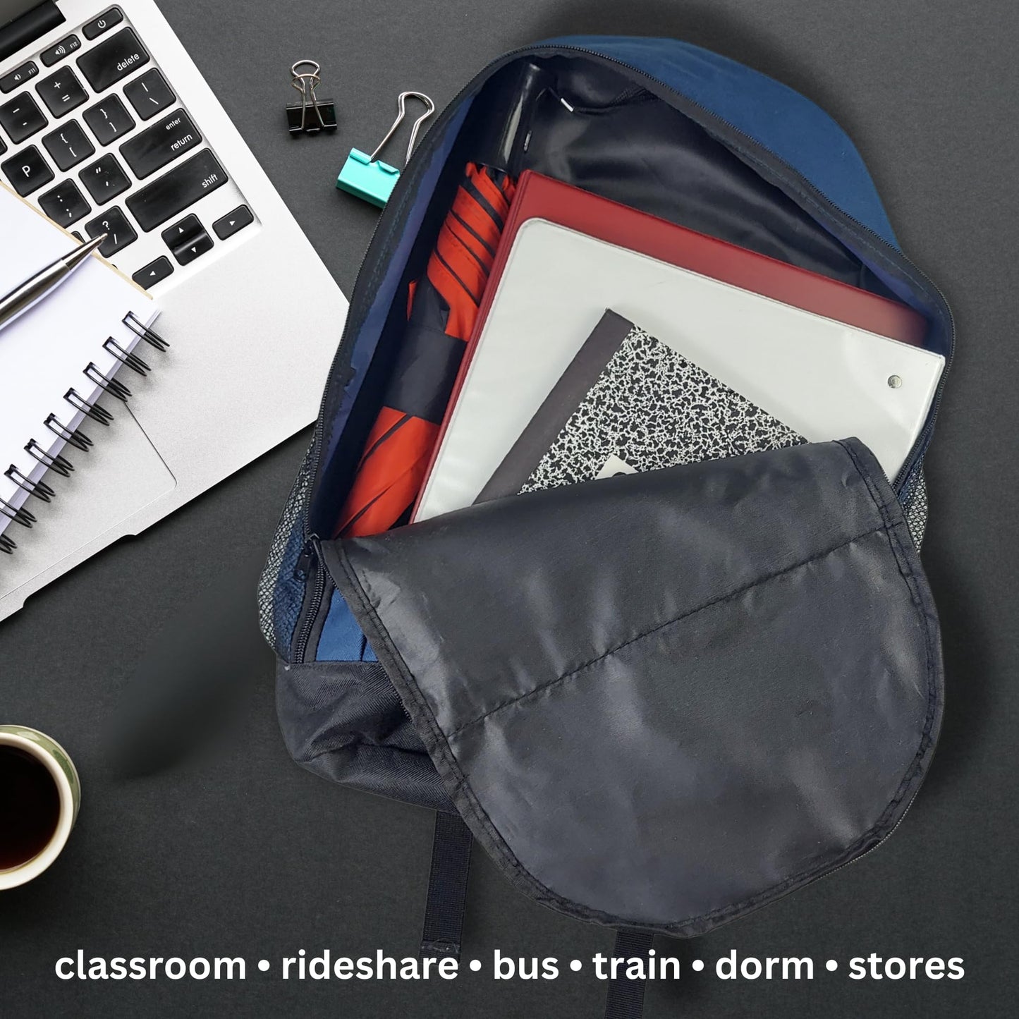 Storm Duds Ultra-Waterproof Sport Umbrella - North Carolina State Two Tone Black and Red - 48” Coverage w/Push Button Automatic Open - Flexible, Wind & Rust Resistant Folds to 17 Inches