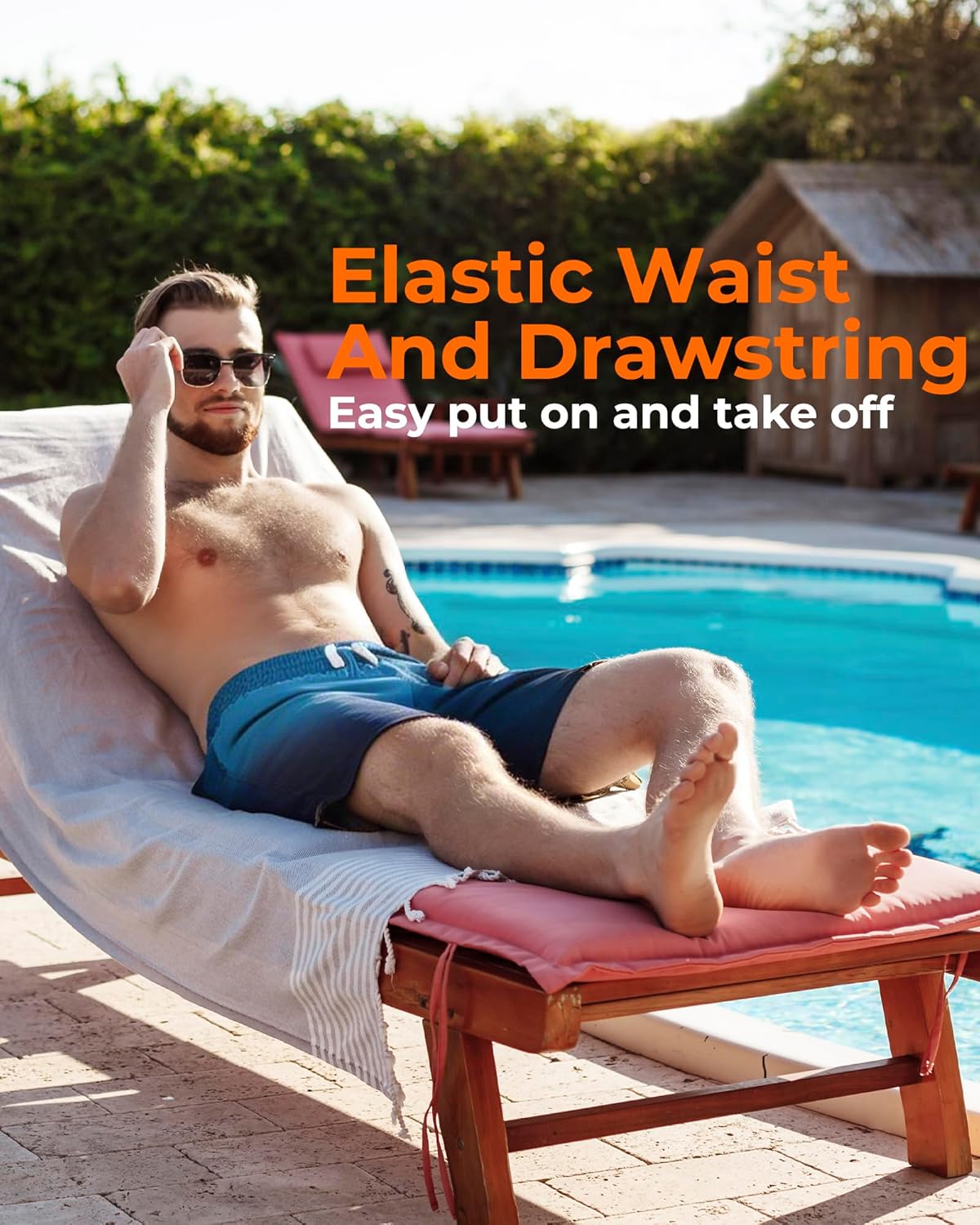 Men's Swim Trunks - 2-in-1 Quick Dry Board Shorts with Pockets | Compression Liner Bathing Suit