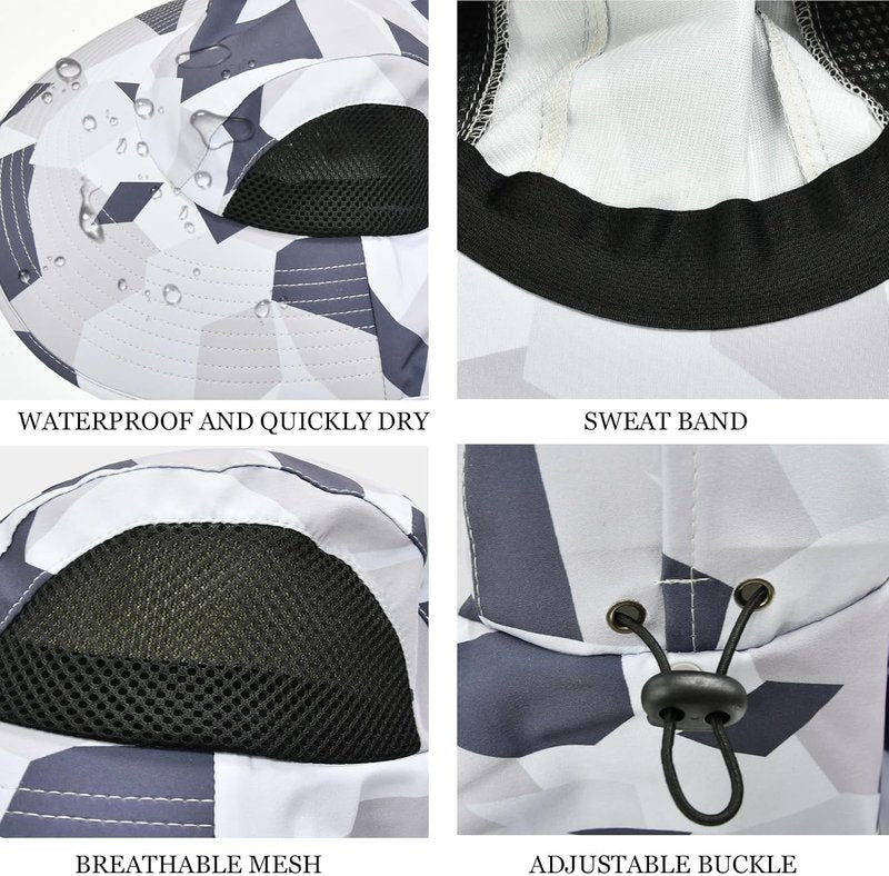 UPF 50+ Sun Hat for Men & Women - Wide Brim UV Protection for Hiking & Fishing