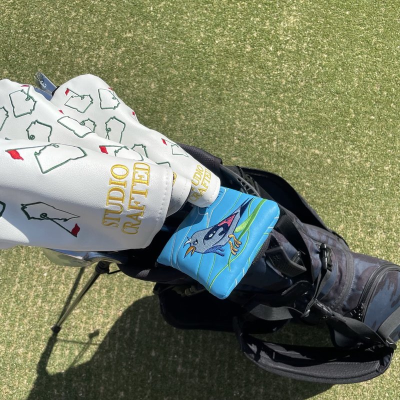 Studio Crafted Golf Tweet Tweet Birdie Square Mallet Putter Cover Magnetic Closure Golf Headcover for Mallet Putters Fits Most Brands