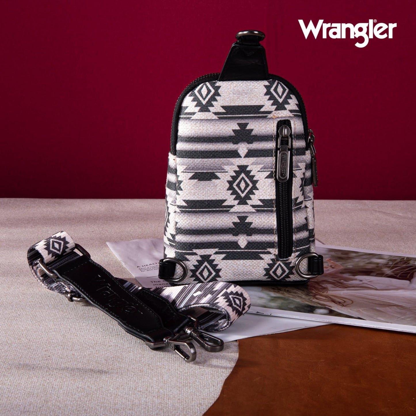 Wrangler Crossbody Bag Small Sling Bag for Women Aztec