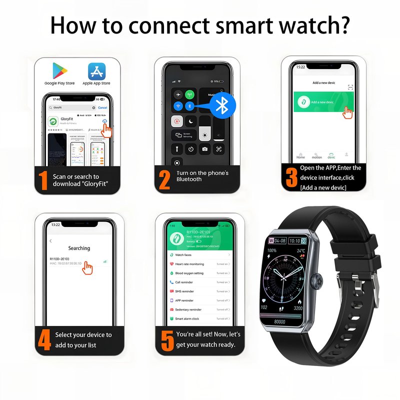 LZBWOL Health Fitness Tracker Watch for Men Women, 1.47" HD, 24/7 Heart Rate, Blood Oxygen, Sleep Monitor, 100+ Sports Modes, IP68 Water Resistant Pedometer, Compatible with Android & iOS- Black