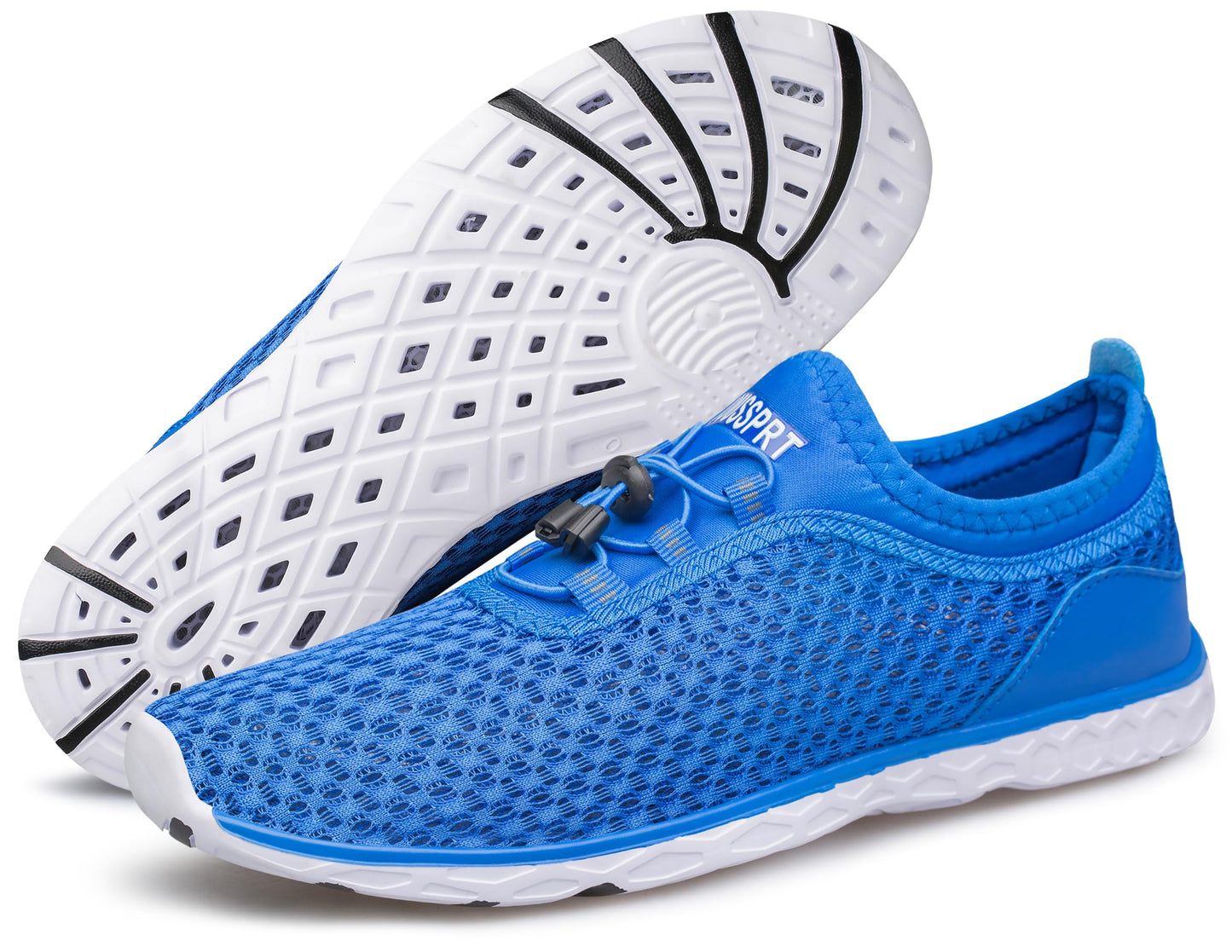 DOUSSPRT Men's Water Shoes Quick Drying Sports Aqua Shoes RoyalBlue Size 13