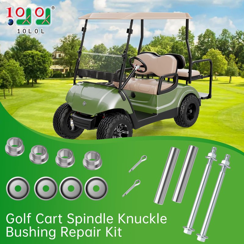 10L0L King Pin Spindle Knuckle Bushing Repair Kit for Yamaha G22-G29 & Drive 2 Golf Carts | OEM Replacement 90381-17067-00, 2NL-23448-00-00