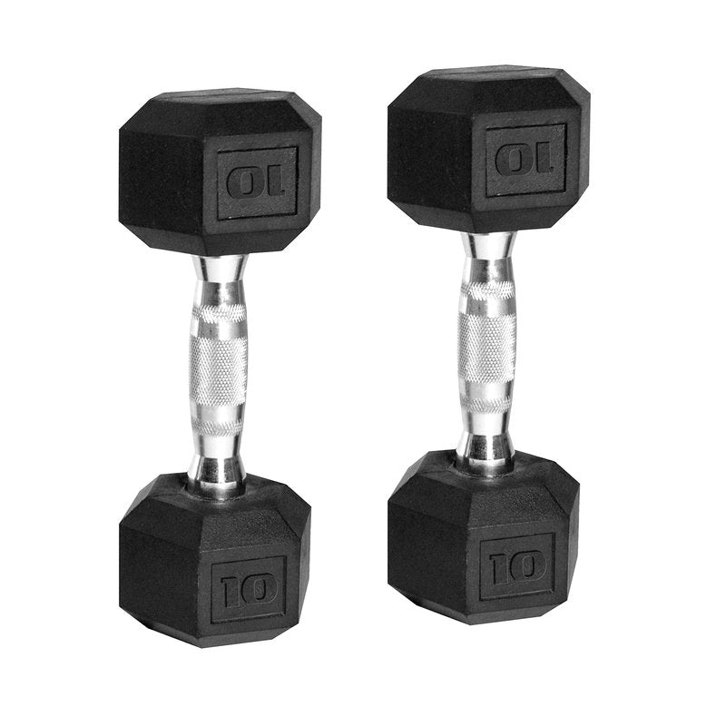 CAP Barbell 60-Pound Coated Hex Dumbbell Set with Dumbbell Stand, Black (SDRS-60RK03)
