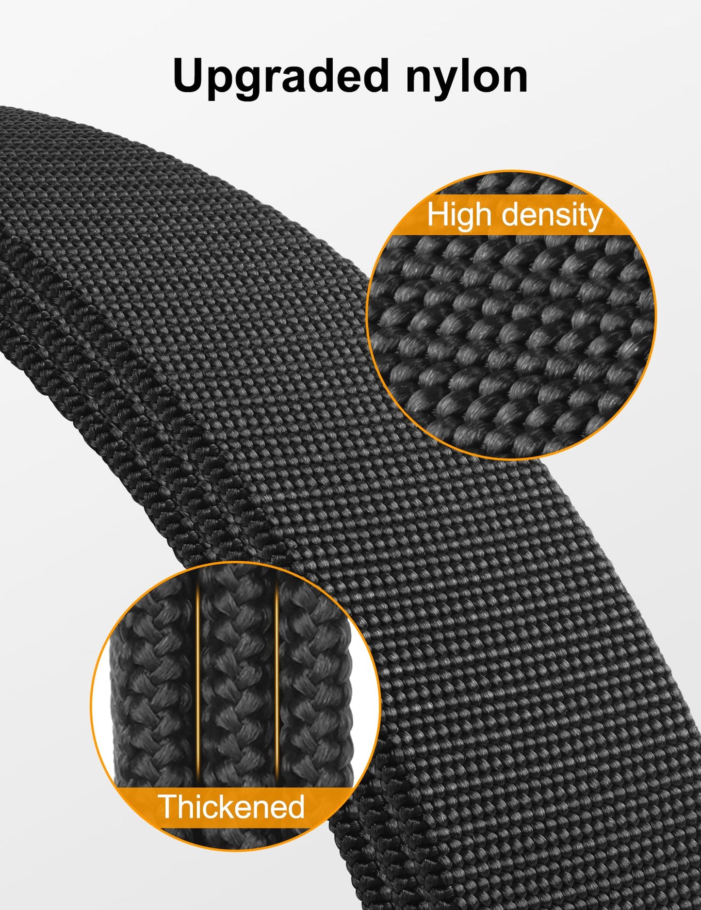 JUKMO 2 Pack Men's Stretch Tactical Belt, 1.5" Nylon Web with Flip Buckle