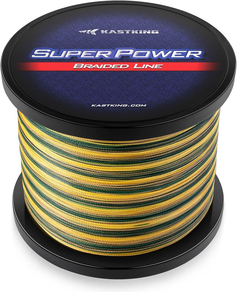 KastKing SuperPower Braided Fishing Line - Zero Stretch, Abrasion Resistant | Smaller Diameter for Enhanced Performance