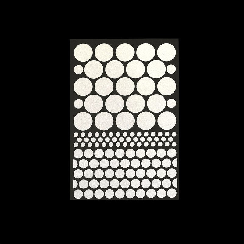 RydeSafe Reflective Stickers Multi Dots Kit - Large - White